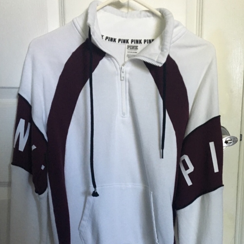 TRADED PINK half zip up